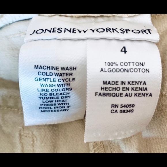 JONES NEW YORK Khaki Cargo Shorts-4 - Picture 4 of 4